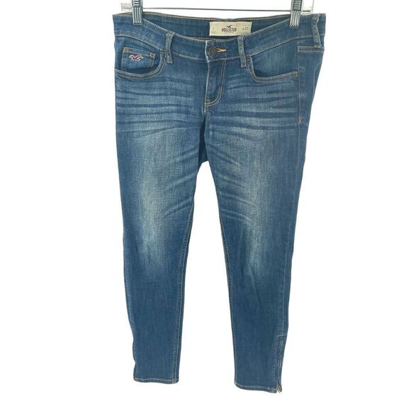 Hollister skinny jeans 5 27 mid rise zipper ankles - Picture 10 of 16